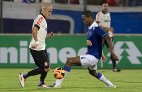 Durante a partida entre Cruzeiro x Corinthians, realizada esta noite na Arena do Jacaré, 4ª rodada do Campeonato Brasileiro de 2013
