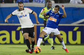 Durante a partida entre Cruzeiro x Corinthians, realizada esta noite na Arena do Jacaré, 4ª rodada do Campeonato Brasileiro de 2013