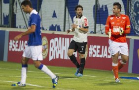 Durante a partida entre Cruzeiro x Corinthians, realizada esta noite na Arena do Jacaré, 4ª rodada do Campeonato Brasileiro de 2013