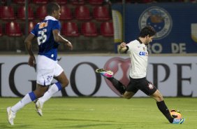 Durante a partida entre Cruzeiro x Corinthians, realizada esta noite na Arena do Jacaré, 4ª rodada do Campeonato Brasileiro de 2013