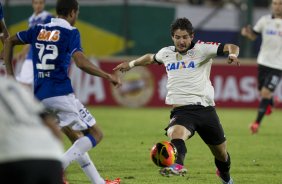Durante a partida entre Cruzeiro x Corinthians, realizada esta noite na Arena do Jacaré, 4ª rodada do Campeonato Brasileiro de 2013