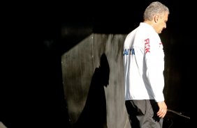 O tcnico Tite durante Treino do Corinthians realizado no CT Joaquim Grava