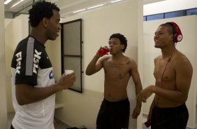 Nos vestiários antes da partida entre Corinthians x Portuguesa, realizada esta noite no estádio do Pacaembu, válida pela 5ª rodada do Campeonato Brasileiro de 2013