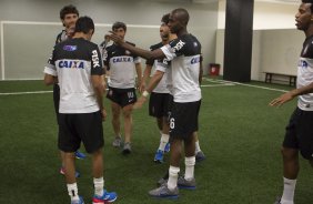 Nos vestirios antes da partida entre Corinthians x Portuguesa, realizada esta noite no estdio do Pacaembu, vlida pela 5 rodada do Campeonato Brasileiro de 2013