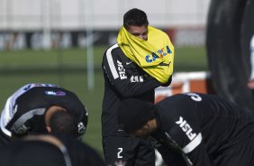 Durante o treino desta manh no CT Joaquim Grava, no Parque Ecolgico do Tiete. O prximo jogo da equipe ser dia 03/07, domingo, no Morumbi, jogo de ida vlido pela Recopa 2013