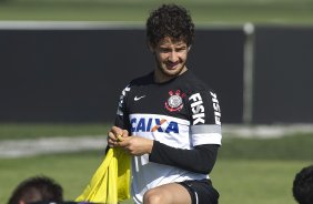 Durante o treino desta manh no CT Joaquim Grava, no Parque Ecolgico do Tiete. O prximo jogo da equipe ser dia 03/07, domingo, no Morumbi, jogo de ida vlido pela Recopa 2013