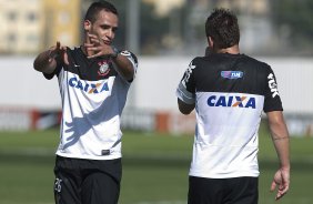 Durante o treino desta manh no CT Joaquim Grava, no Parque Ecolgico do Tiete. O prximo jogo da equipe ser dia 03/07, domingo, no Morumbi, jogo de ida vlido pela Recopa 2013