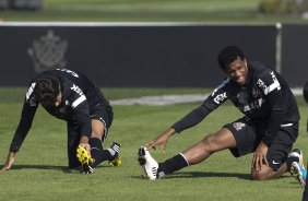 Durante o treino desta manh no CT Joaquim Grava, no Parque Ecolgico do Tiete. O prximo jogo da equipe ser dia 03/07, domingo, no Morumbi, jogo de ida vlido pela Recopa 2013