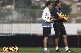 Durante o treino desta manh no CT Joaquim Grava, no Parque Ecolgico do Tiete. O prximo jogo da equipe ser dia 03/07, domingo, no Morumbi, jogo de ida vlido pela Recopa 2013