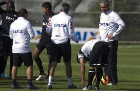 Durante o treino desta manh no CT Joaquim Grava, no Parque Ecolgico do Tiete. O prximo jogo da equipe ser dia 03/07, domingo, no Morumbi, jogo de ida vlido pela Recopa 2013