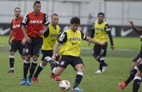 Durante o treino desta tarde no CT Joaquim Grava, no Parque Ecolgico do Tiete. O prximo jogo da equipe ser dia 03/07, domingo, no Morumbi, jogo de ida vlido pela Recopa 2013