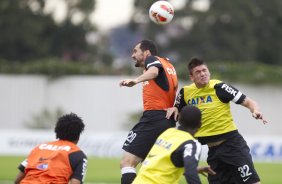 Durante o treino desta tarde no CT Joaquim Grava, no Parque Ecolgico do Tiete. O prximo jogo da equipe ser dia 03/07, domingo, no Morumbi, jogo de ida vlido pela Recopa 2013