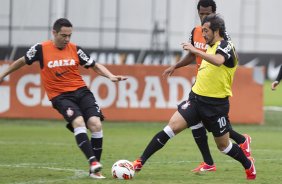 Durante o treino desta tarde no CT Joaquim Grava, no Parque Ecolgico do Tiete. O prximo jogo da equipe ser dia 03/07, domingo, no Morumbi, jogo de ida vlido pela Recopa 2013