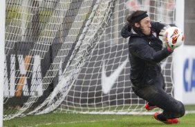 Durante o treino desta manh no CT Joaquim Grava, no Parque Ecolgico do Tiete. O prximo jogo da equipe ser dia 03/07, domingo, no Morumbi, jogo de ida vlido pela Recopa 2013