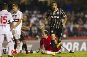 Durante a partida entre So Paulo x Corinthians, realizada esta noite no estdio do Morumbi, jogo de ida da Recopa 2013