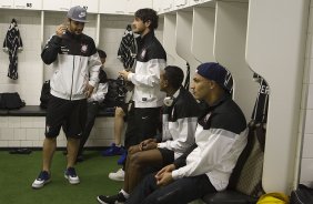 Nos vestiários antes da partida entre São Paulo x Corinthians, realizada esta noite no estádio do Morumbi, jogo de ida da Recopa 2013