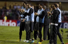 Durante a partida entre So Paulo x Corinthians, realizada esta noite no estdio do Morumbi, jogo de ida da Recopa 2013