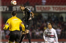 Durante a partida entre So Paulo x Corinthians, realizada esta noite no estdio do Morumbi, jogo de ida da Recopa 2013