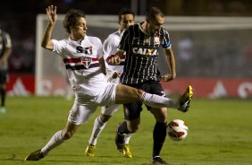 Durante a partida entre So Paulo x Corinthians, realizada esta noite no estdio do Morumbi, jogo de ida da Recopa 2013