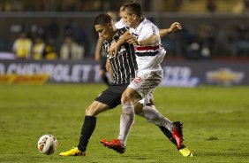 Durante a partida entre So Paulo x Corinthians, realizada esta noite no estdio do Morumbi, jogo de ida da Recopa 2013