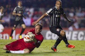 Durante a partida entre So Paulo x Corinthians, realizada esta noite no estdio do Morumbi, jogo de ida da Recopa 2013