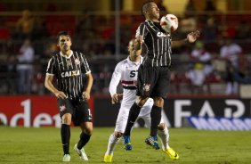 Durante a partida entre So Paulo x Corinthians, realizada esta noite no estdio do Morumbi, jogo de ida da Recopa 2013