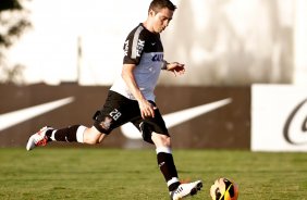 Chico do Corinthians durante treino realizado no CT Joaquim Grava