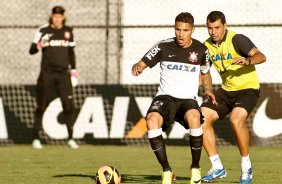 Guerrero do Corinthians durante treino realizado no CT Joaquim Grava