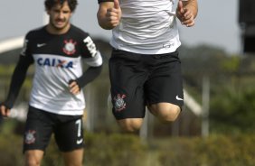 Durante o treino desta manh no CT Joaquim Grava, no Parque Ecolgico do Tiete. O prximo jogo da equipe ser domingo, dia 14/07, no estdio do Pacaembu, contra o Atltico-MG, 7 rodada do Campeonato Brasileiro de 2013