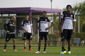 Durante o treino desta manh no CT Joaquim Grava, no Parque Ecolgico do Tiete. O prximo jogo da equipe ser domingo, dia 14/07, no estdio do Pacaembu, contra o Atltico-MG, 7 rodada do Campeonato Brasileiro de 2013