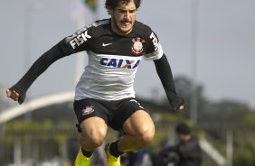 Durante o treino desta manh no CT Joaquim Grava, no Parque Ecolgico do Tiete. O prximo jogo da equipe ser domingo, dia 14/07, no estdio do Pacaembu, contra o Atltico-MG, 7 rodada do Campeonato Brasileiro de 2013