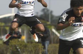 Durante o treino desta manh no CT Joaquim Grava, no Parque Ecolgico do Tiete. O prximo jogo da equipe ser domingo, dia 14/07, no estdio do Pacaembu, contra o Atltico-MG, 7 rodada do Campeonato Brasileiro de 2013