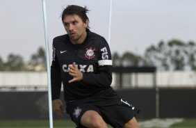 Durante o treino desta manh no CT Joaquim Grava, no Parque Ecolgico do Tiete. O prximo jogo da equipe ser domingo, dia 14/07, no estdio do Pacaembu, contra o Atltico-MG, 7 rodada do Campeonato Brasileiro de 2013