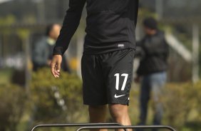 Durante o treino desta manh no CT Joaquim Grava, no Parque Ecolgico do Tiete. O prximo jogo da equipe ser domingo, dia 14/07, no estdio do Pacaembu, contra o Atltico-MG, 7 rodada do Campeonato Brasileiro de 2013