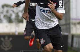 Durante o treino desta manh no CT Joaquim Grava, no Parque Ecolgico do Tiete. O prximo jogo da equipe ser domingo, dia 14/07, no estdio do Pacaembu, contra o Atltico-MG, 7 rodada do Campeonato Brasileiro de 2013