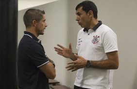 Nos vestiários antes da partida entre Corinthians x Atlético-MG, realizada esta tarde no estádio do Pacaembu, jogo válido pela 7ª rodada do Campeonato Brasileiro 2013