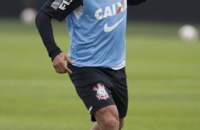 Durante o treino desta tarde no CT Joaquim Grava, no Parque Ecológico do Tiete. O próximo jogo da equipe será quarta-feira, dia 17/07, no estádio do Pacaembu, contra o São Paulo, jogo da volta válido pela Recopa 2013