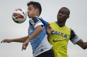 Durante o treino desta tarde no CT Joaquim Grava, no Parque Ecológico do Tiete. O próximo jogo da equipe será quarta-feira, dia 17/07, no estádio do Pacaembu, contra o São Paulo, jogo da volta válido pela Recopa 2013