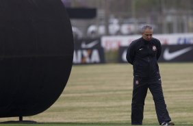 Durante o treino desta tarde no CT Joaquim Grava, no Parque Ecológico do Tiete. O próximo jogo da equipe será quarta-feira, dia 17/07, no estádio do Pacaembu, contra o São Paulo, jogo da volta válido pela Recopa 2013