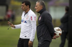 Durante o treino desta tarde no CT Joaquim Grava, no Parque Ecológico do Tiete. O próximo jogo da equipe será quarta-feira, dia 17/07, no estádio do Pacaembu, contra o São Paulo, jogo da volta válido pela Recopa 2013