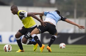 Durante o treino desta tarde no CT Joaquim Grava, no Parque Ecológico do Tiete. O próximo jogo da equipe será quarta-feira, dia 17/07, no estádio do Pacaembu, contra o São Paulo, jogo da volta válido pela Recopa 2013