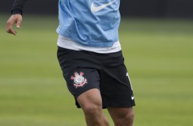 Durante o treino desta tarde no CT Joaquim Grava, no Parque Ecológico do Tiete. O próximo jogo da equipe será quarta-feira, dia 17/07, no estádio do Pacaembu, contra o São Paulo, jogo da volta válido pela Recopa 2013