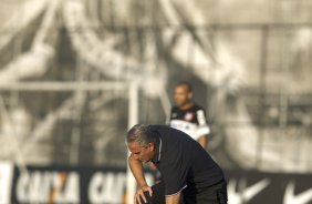 Durante o treino desta tarde no CT Joaquim Grava, no Parque Ecolgico do Tiete. O prximo jogo da equipe ser amanh, quarta-feira, dia 17/07, no estdio do Pacaembu, contra o So Paulo, jogo da volta vlido pela Recopa 2013