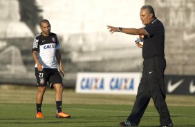 Durante o treino desta tarde no CT Joaquim Grava, no Parque Ecolgico do Tiete. O prximo jogo da equipe ser amanh, quarta-feira, dia 17/07, no estdio do Pacaembu, contra o So Paulo, jogo da volta vlido pela Recopa 2013