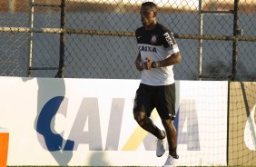 Durante o treino desta tarde no CT Joaquim Grava, no Parque Ecológico do Tiete. O próximo jogo da equipe será amanhã, quarta-feira, dia 17/07, no estádio do Pacaembu, contra o São Paulo, jogo da volta válido pela Recopa 2013