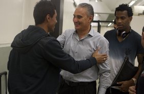 Nos vestiários antes da partida entre Corinthians x São Paulo, realizada esta noite no estádio do Pacaembu, jogo da volta, decisão da Recopa 2013
