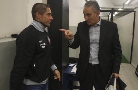 Durante a partida entre Corinthians x São Paulo, realizada esta noite no estádio do Pacaembu, jogo da volta, decisão da Recopa 2013