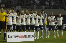 Durante a partida entre Corinthians x São Paulo, realizada esta noite no estádio do Pacaembu, jogo da volta, decisão da Recopa 2013