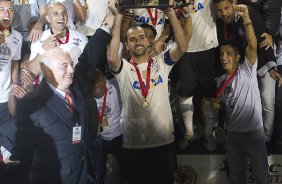 Durante a partida entre Corinthians x São Paulo, realizada esta noite no estádio do Pacaembu, jogo da volta, decisão da Recopa 2013