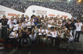 Durante a partida entre Corinthians x São Paulo, realizada esta noite no estádio do Pacaembu, jogo da volta, decisão da Recopa 2013